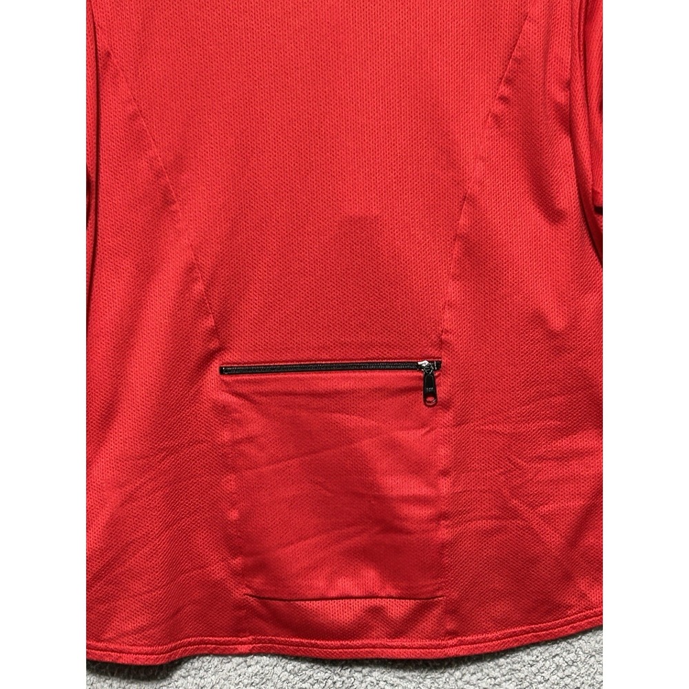 Pearl Izumi Cycling Jersey Mens Large Red Full Zip Short Sleeve Biking - Picture 12 of 13